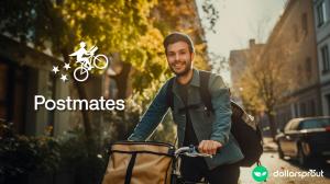 man enjoying the benefits of working for postmates