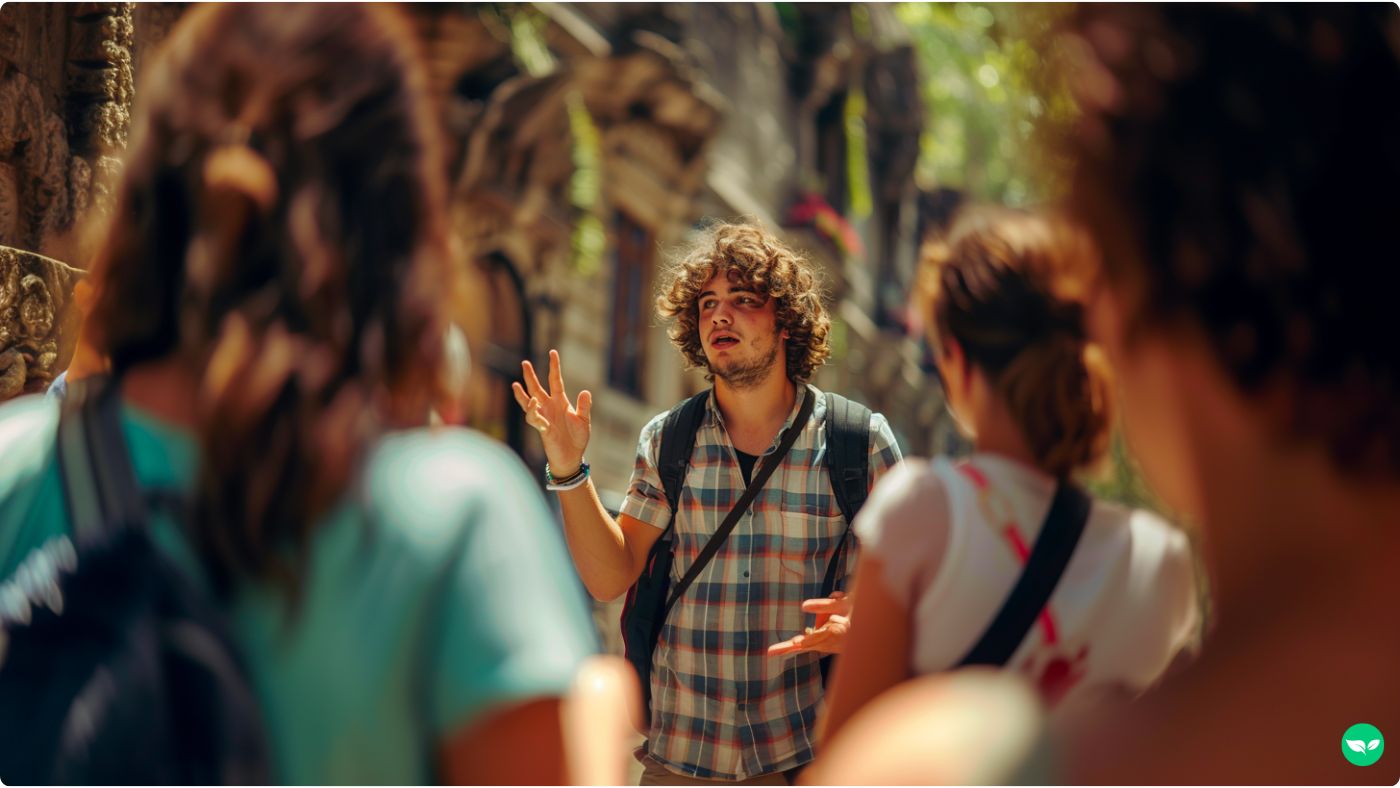male tour guide